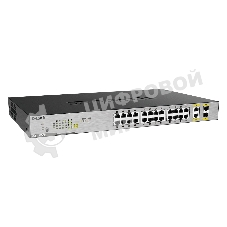 Коммутатор D-Link DGS-1026MP/B2A, 24×1 Гбит/с + 2×1 Гбит/с Combo, неуправляемый