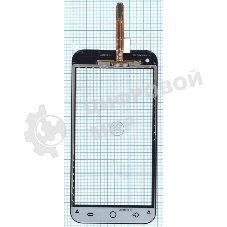 Сенсорное стекло (тачскрин) HF6-GP0 F6043018 ZR 1425 FPC-V1.0, черное