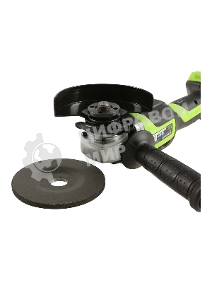 Угловая шлифовальная машина аккумуляторная GreenWorks GD24AGk4, 24V, бесщеточная, c 1хАКБ 4 А·ч и ЗУ в сумке (3200207UB)