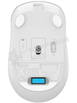Мышь беспроводная A4Tech Fstyler FG15C Air2 белый, 1200 dpi, радиоканал, USB, кнопки - 3