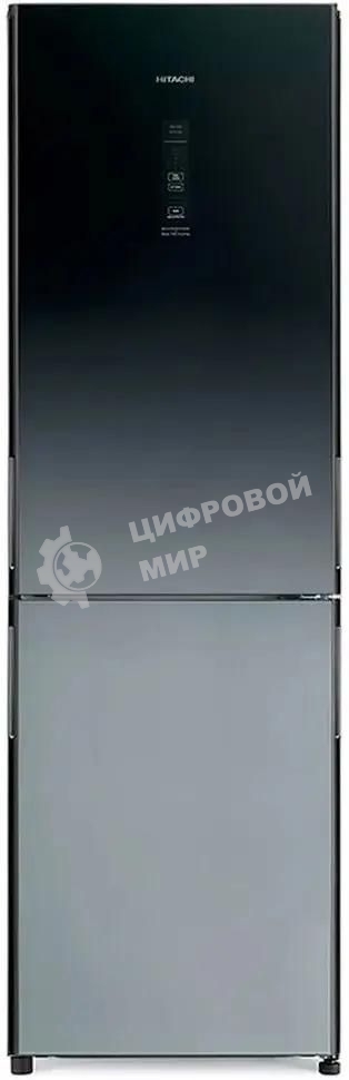 Холодильник Hitachi R-BG410PUC6X XGR серый двухкамерный 215/105л морозилка снизу, No Frost