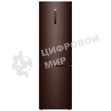 Холодильник Haier C4F740CLBGU1 коричневый двухкамерный 286/115л морозилка снизу, No Frost