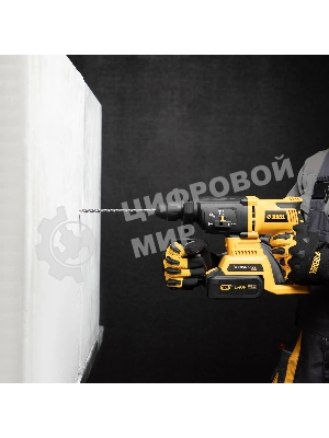 Бур по бетону Denzel двойная спираль, Cobalt W-tip, 10x210 мм, SDS PLUS