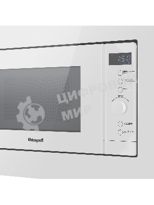 Встраиваемая микроволновая печь Weissgauff HMT-220 WG Grill белый, 20 л, 700 Вт, переключатели - сенсор, поворотный механизм