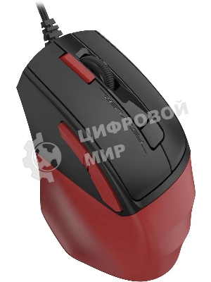 Мышь проводная A4Tech Fstyler FM45S Air красный/черный, 2400 dpi, USB, кнопки - 7