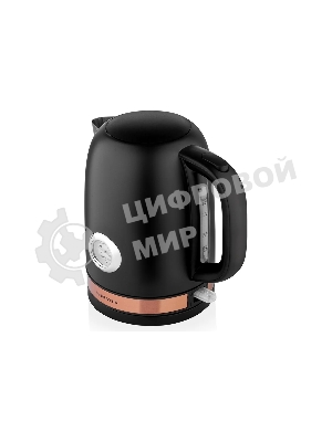 Чайник электрический BRAYER BR1005BK 2200 Вт.1.7 л, STRIX, сталь окраш, термометр, черный