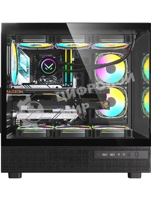 Компьютерный корпус AeroCool/Formula Crystal Z8 черный без БП ATX 9x120мм 7x140мм 1xUSB2.0 1xUSB3.0 1xUSB3.1 audio bott PSU