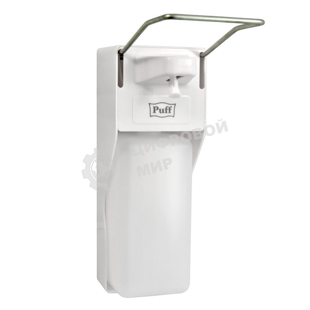 Локтевой дозатор для жидкого мыла и дез. растворов, 1000 мл Puff-8197 пластиковый