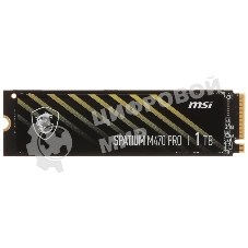 Накопитель SSD MSI M.2 2280 1Tb SPATIUM M470 PRO Client SSD S78-440L0J0-P83, PCIe Gen4x4 with NVMe