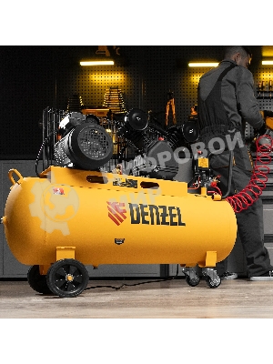 Компрессор воздушный Denzel BCV2200/100 рем. привод, 2,2 кВт, 100 л, 370 л/мин