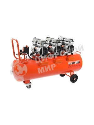 Компрессор поршневой безмасляный Patriot WO 100-440, 440 л/мин, 8 бар, 2500 Вт, 100 л, быстросъем и 