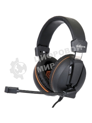 Гарнитура Gembird MHS-G100 чернцый/оранжевый, проводная