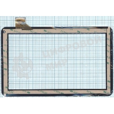 Сенсорное стекло (тачскрин) WJ608-V1.0 (V2.0), черное