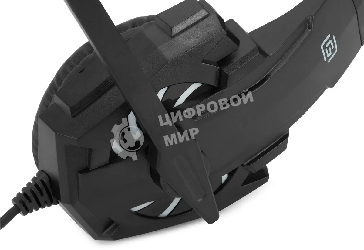 Гарнитура проводная с микрофоном Оклик HS-L355G черный 1.8м мониторные оголовье (1939807)