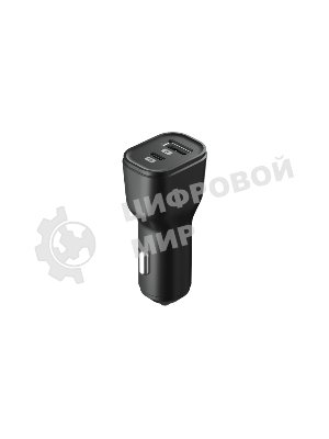 Автомобильное зарядное устройство OLMIO Type-C + USB, 20W, PowerDelivery, QuickCharge3.0, черное