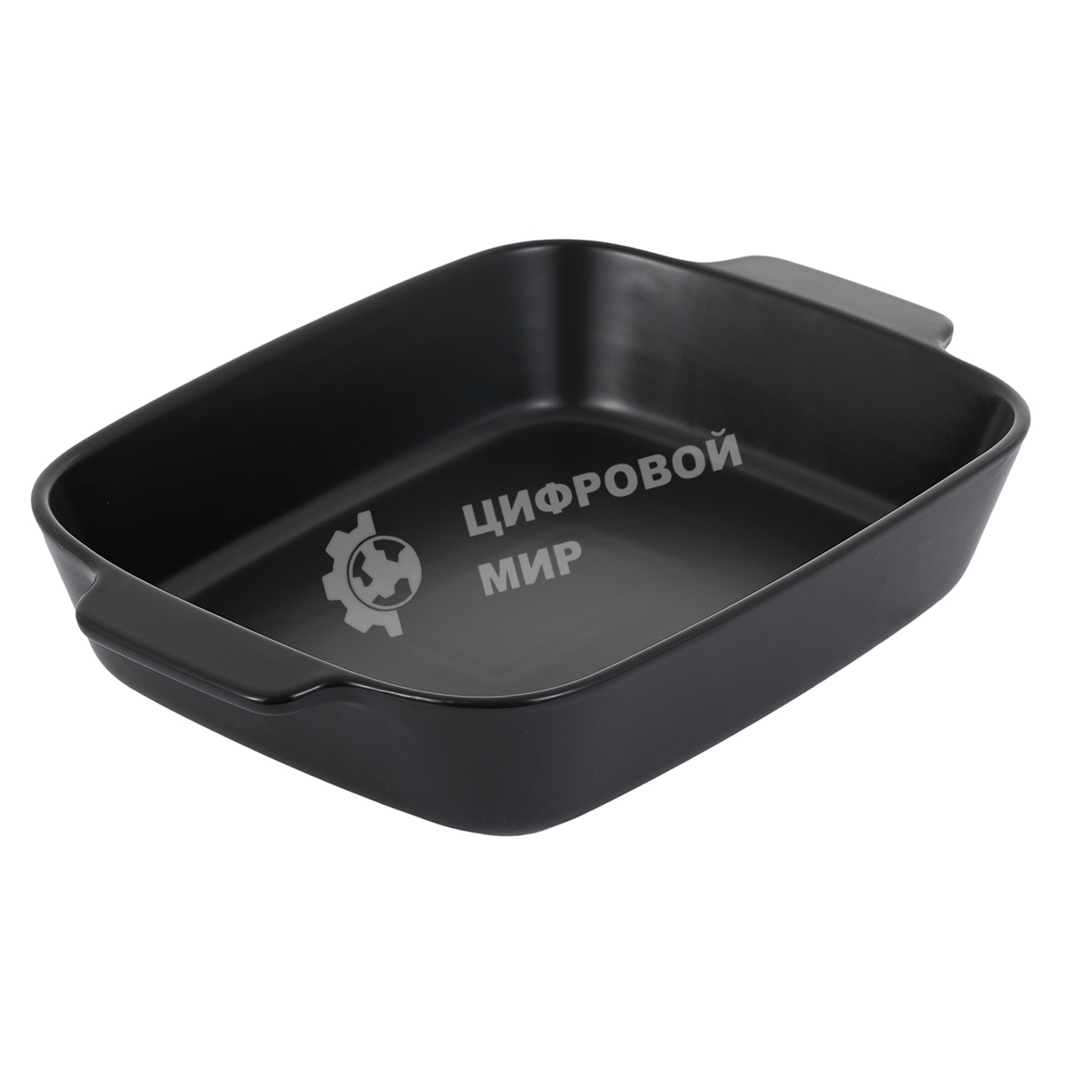Форма для запекания MATTE BLACK квадратная 29,5x25,5x6,9см, жаропрочная керамика