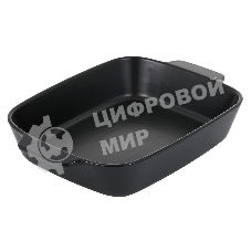 Форма для запекания MATTE BLACK квадратная 29,5x25,5x6,9см, жаропрочная керамика