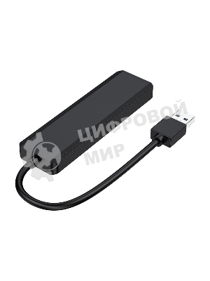 Концентратор USB 3.0 Gembird UHB-C414, 4 порта, кабель 19см, с доп питанием (Type-C)