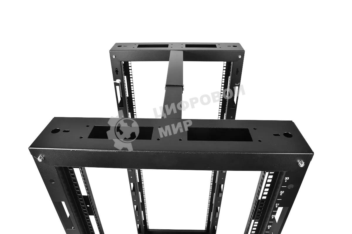 Стойка телекоммуникационная универсальная 42U двухрамная, черный
