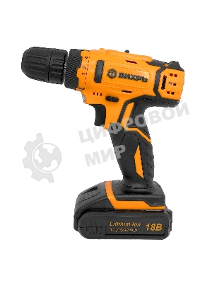 Дрель-шуруповерт Вихрь ДА-45/22Li-2, 18 В, 2 Ач, 45 Нм, щеточный