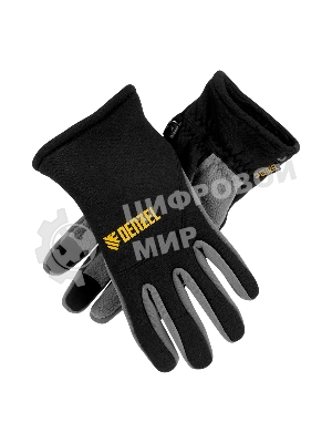 Перчатки универсальные Denzel 68087 искусственный мех, работа с сенсорным экраном, размер 9