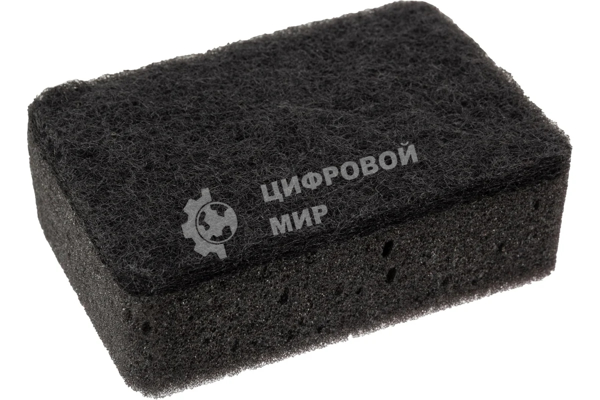 Губка для мытья посуды двухслойная прямоугольная KS-08 черный (107567)