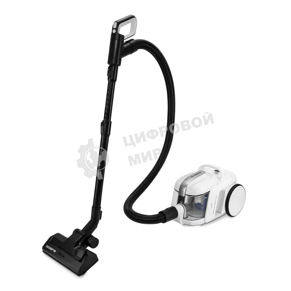 Пылесос Polaris PVC 1909 белый, 650/2200 Вт, уборка сухая, пылесборник контейнер 3 л