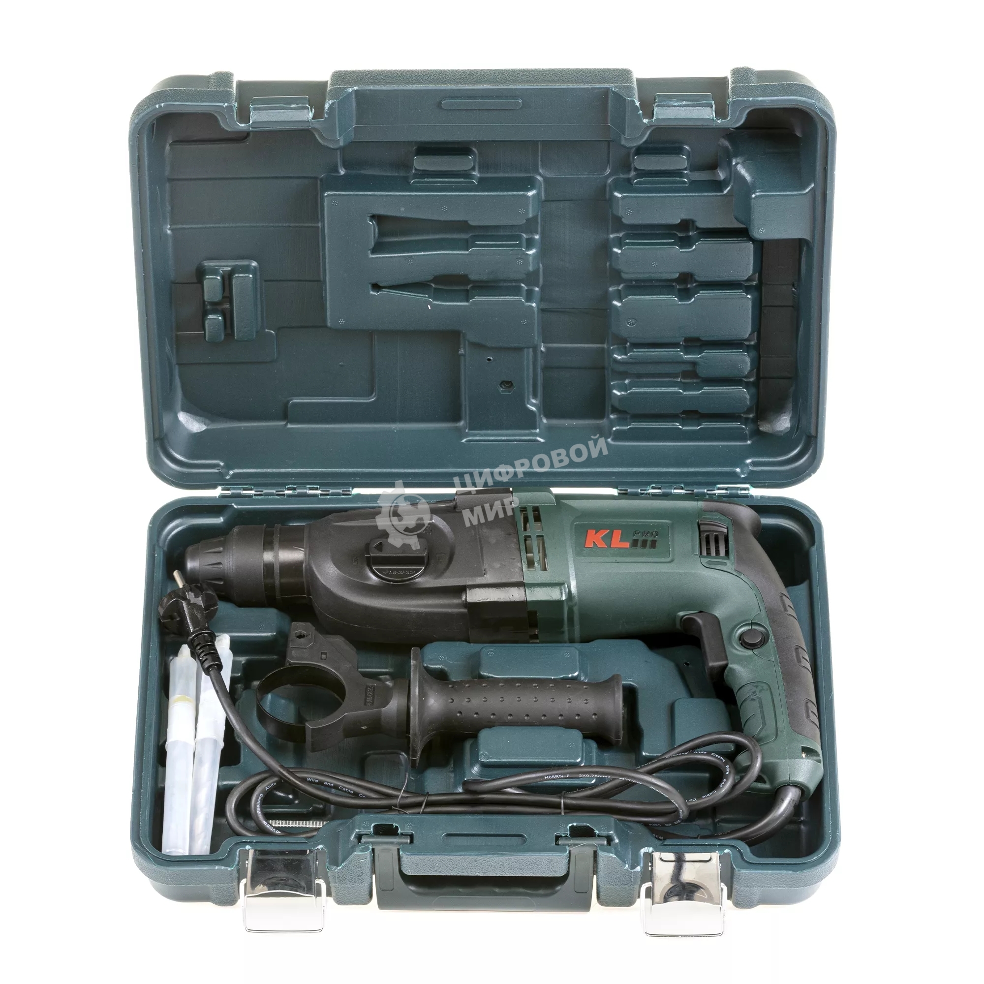 Профессиональный перфоратор Klpro KLPM2601 (сеть, 850Вт, SDS Plus, 3,2Дж, 4200уд/мин)