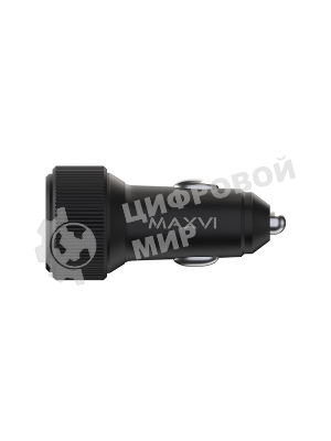 Автомобильное зарядное устройство Maxvi CCM-MS605PD 66W 6A (2xType-C, QC3.0 PD3.0) черный