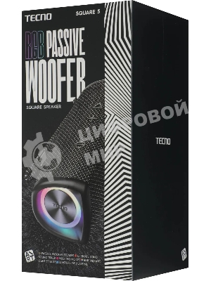 Колонка портативная Tecno S5 Square черный 30W 1.1 BT 4000mAh (S5)