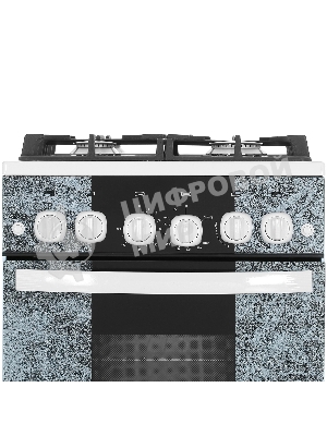 Плита газовая Gefest 5500-02 0113 мрамор, конфорок 4 шт, духовка 52 л, 50 см x 85 см x 58.5 см