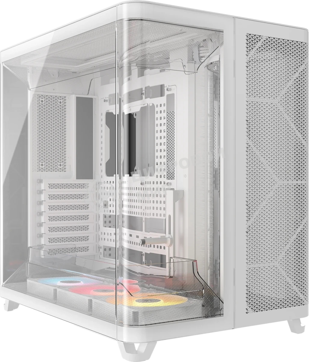 Корпус Corsair Air 5400 RS-R ARGB White, Midi-Tower, белый, 3 x 120 мм