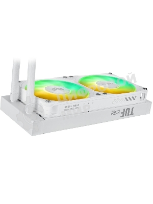 Жидкостная система охлаждения ASUS TUF GAMING LC III 240 ARGB WHT белый, алюминий/медь, 2600 об/мин, 37.4 дБ, 4 pin