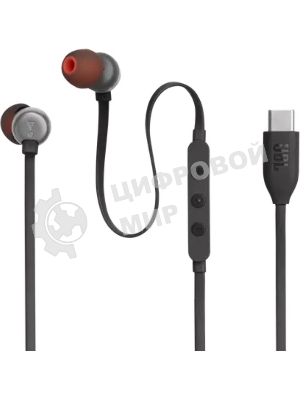 Проводные наушники JBL Tune 310C черный, внутриканальные, USB Type-C