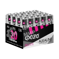 Элемент питания алкалиновый LR6 Alkaline Pack-20 (уп.20шт) ФАZА 5028098, 1.5 В