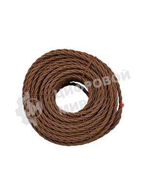 Провод ретро Bironi B1-435-72-50 3х2.5 матовый коричневый (уп. 50 м)