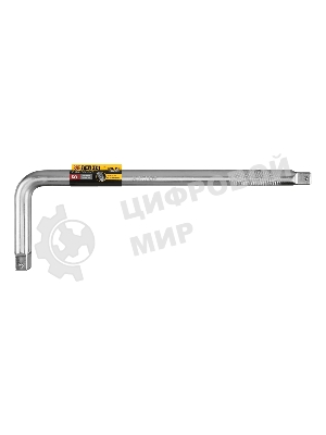 Вороток Г-образный Denzel 450x150 мм, квадрат 3/4