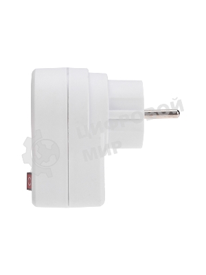 Адаптер сетевой Rexant 16А с выключателем, заземлением и защитными шторками, белый