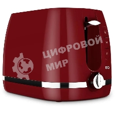 Тостер BQ T1711 красный, 900 Вт, 2 слота