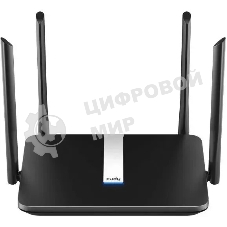 Роутер беспроводной Cudy X6 AX1800 10/100/1000BASE-TX черный