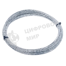 Трос стальной СТРОЙМЕТИЗ 4140091 6.0 мм DIN 3055 цинк (уп.10 м) подвес