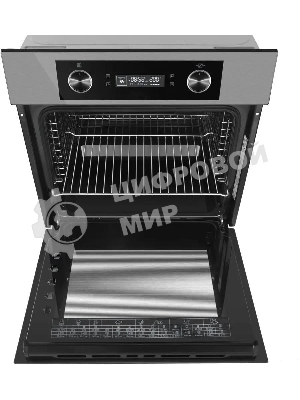 Шкаф духовой электрический Maunfeld AEOH60102S, 60л, дверца с 3 стеклами, нержавеющая сталь