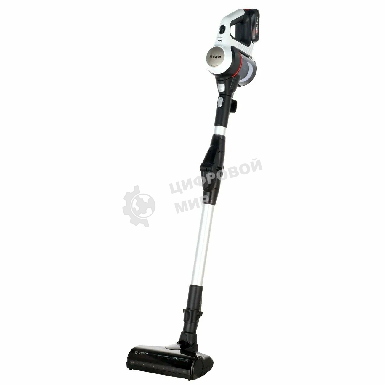 Пылесос вертикальный/ручной Bosch BCS711XXL чёрный/серебристый, питание от аккумулятора, уборка сухая, пылесборник - 0.3 л, работа от АКБ max - 40 мин
