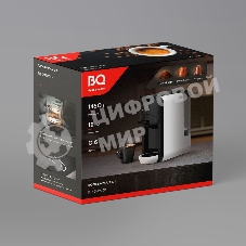Кофеварка комбинированная BQ CM3000 черный/белый, исп. кофе - молотый, капсулы Nespresso/Dolce Gusto, 0.6 л, 1450 Вт, 19 бар