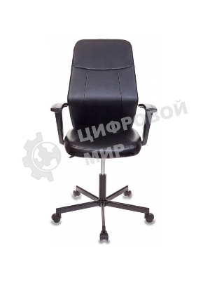 Кресло Бюрократ CH-605/BLACK черный, экокожа, 120 кг, механизм качания