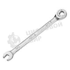 Ключ комбинированный трещоточный Denzel 7 мм, CrV, матовый хром