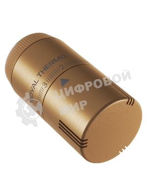 Термоголовка жидкостная Royal Thermo Design М30х1,5 (золото матовое)