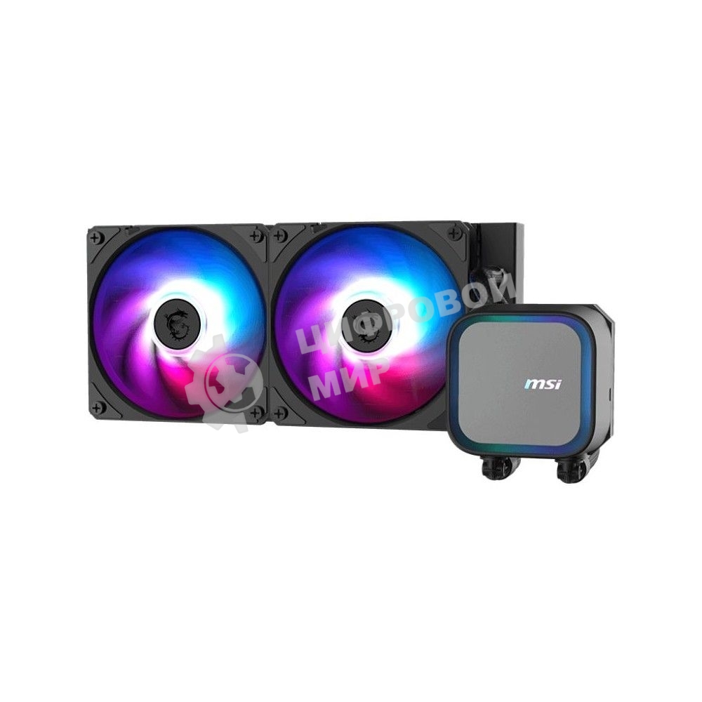 Система жидкостного охлаждения MSI MAG CORELIQUID A13 240 2x ARGb Fan, ARGb Block,