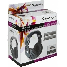 Наушники стерео Defender Gryphon HN-751 накладные, 2 x 3.5 мм стерео jack, кабель 2м, черный