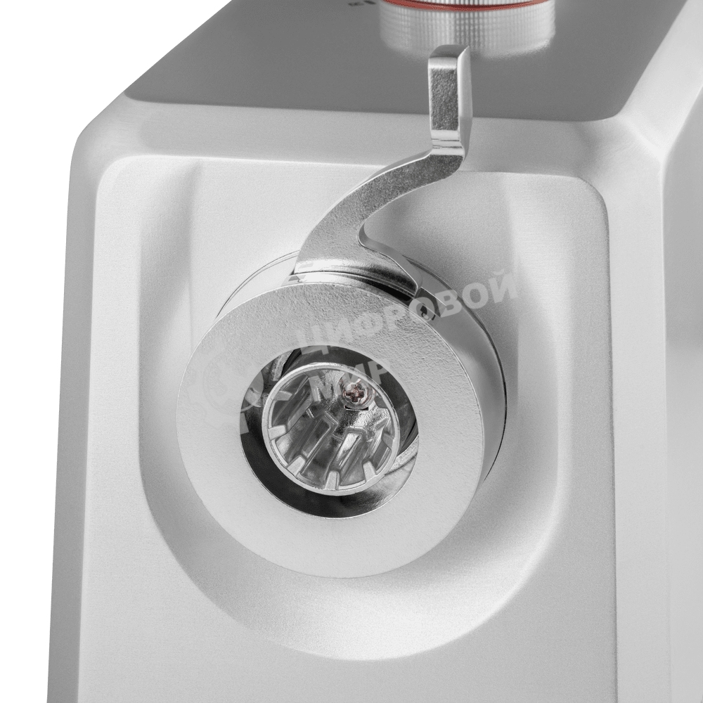 Мясорубка электрическая Maunfeld MF-221SS серый, 1800 Вт, 2.0 кг/мин, реверс, защита от перегрузки, насадки - 4